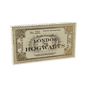 Harry Potter Ticket London to Hogwarts Milk Chocolate w Crisped Rice Candy Bar